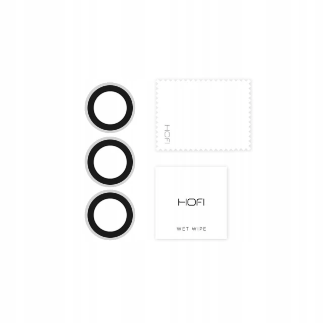 Захисне скло Hofi для камери iPhone 13 Pro | 13 Pro Max Camring Pro+ Black (9589046921674)