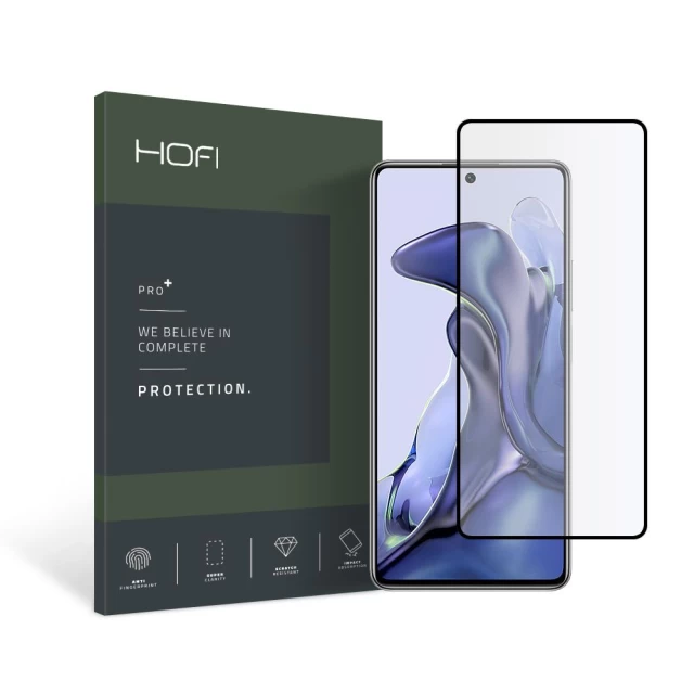Защитное стекло Hofi Glass Pro+ для Xiaomi 11T 5G | 11T Pro 5G Black (9589046917943)