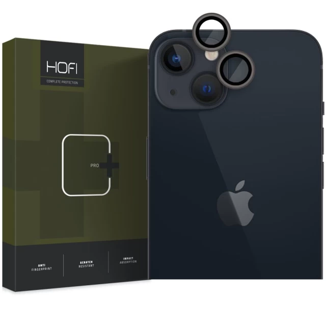 Защитное стекло Hofi для камеры iPhone 14 | 14 Plus Camring Pro+ Black (9589046925931)