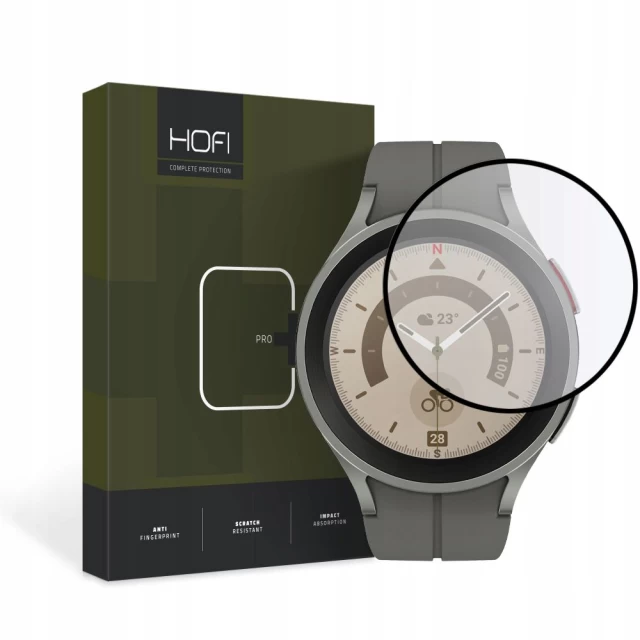 Защитное стекло Hofi Hybrid Pro+ для Galaxy Watch 5 Pro 45mm Black (9490713928813)