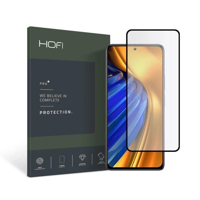 Защитное стекло Hofi Glass Pro+ для Xiaomi Poco F4 5G Black (9589046923869)