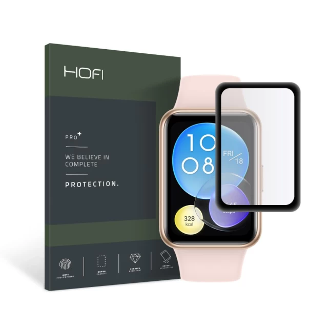 Защитное стекло Hofi Hybrid Pro+ для Huawei Watch Fit 2 Black (9589046923586)