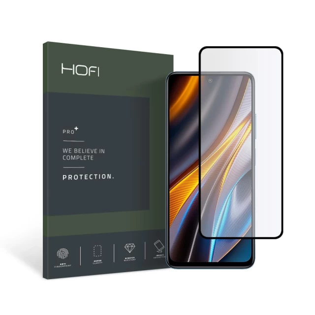 Защитное стекло Hofi Glass Pro+ для Xiaomi Poco X4 GT Black (9589046924316)