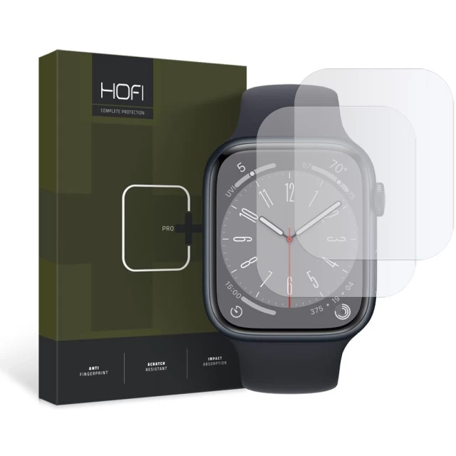 Захисна плівка Hofi Hydroflex Pro+ (2 PCS) для Apple Watch 4 | 5 | 6 | 7 | 8 | SE 44/45mm Clear (9490713929810)