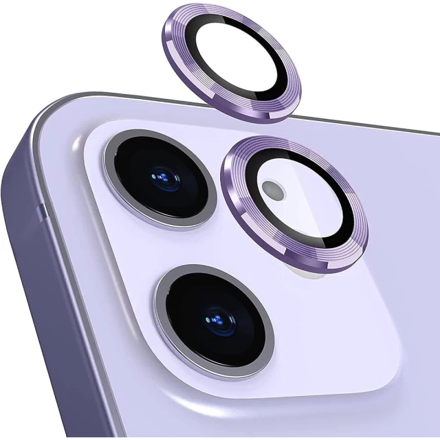 Защитное стекло Usams для камеры iPhone 11 Metal Camera Lens Glass Purple (BH572JTT04)