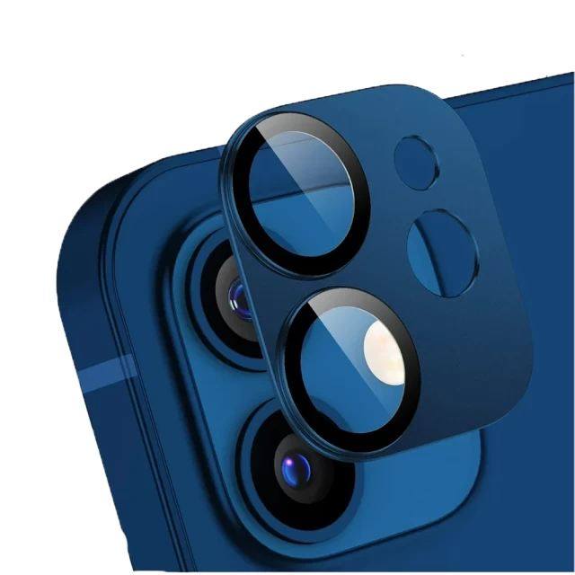 Захисне скло Usams для камери iPhone 12 mini Camera Lens Glass Blue (BH706JTT05)