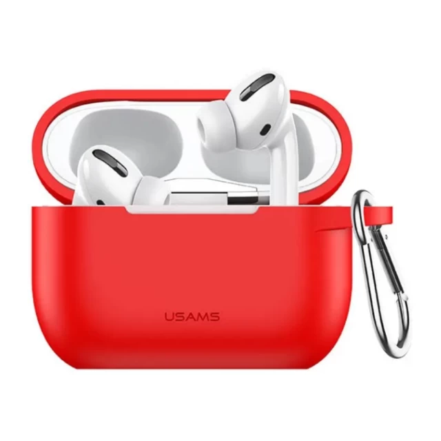 Чехол для наушников Usams Silicone Case для Apple AirPods Pro Red (BH568AP06)