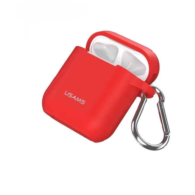 Чохол для навушників Usams Silicone Case для Apple AirPods Red (BH423AP04)