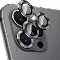 Защитное стекло Usams для камеры iPhone 11 Pro Metal Camera Lens Glass Black (BH575JTT01)
