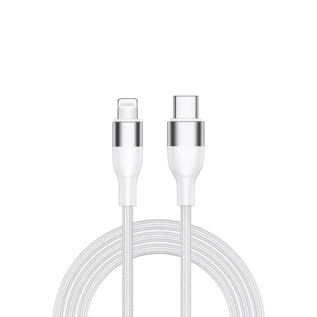 Кабель Usams SJ330 PD 60W FC USB-C to Lightning 1.2m White (SJ330USB01)