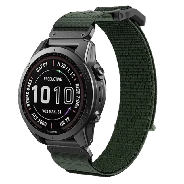 Ремінець Tech-Protect Scout для Garmin Fenix 5 | 6 | 6 Pro | 7 Military Green (9319456605518)