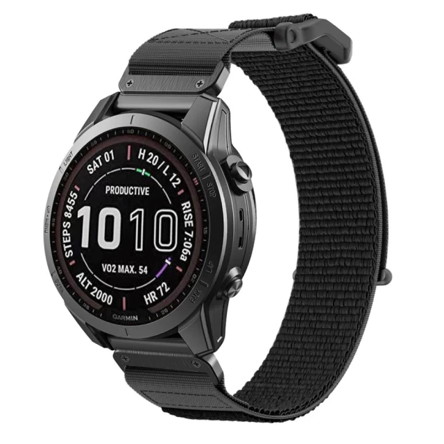 Ремінець Tech-Protect Scout для Garmin Fenix 3 | 5X | 3HR | 5X Plus | 6X | 6X Pro | 7X Black (9319456605556)