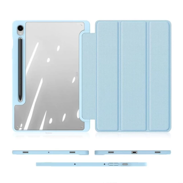 Чехол-книжка DUX DUCIS Toby Armored Flip для Samsung Galaxy Tab S9 FE 10.9 (X510 | X516) Blue (6934913024584)