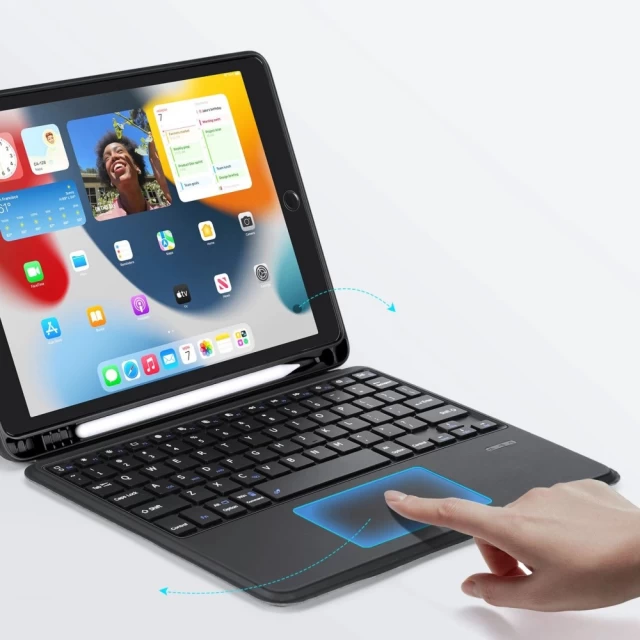 Чохол-клавіатура DUX DUCIS DK Series Bluetooth Keyboard Case для iPad 9/8/7 10.2 2021/2020/2019 | iPad Air 3 10.5 2019 | iPad Pro 10.5 2017 Black (693