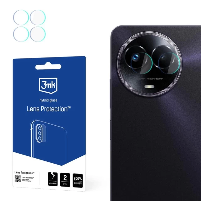 Захисне скло 3mk для камери Realme 11 5G Lens Protection (2 PCS) Transparent (5903108539036)