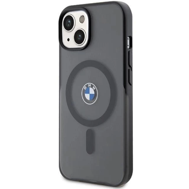 Чехол BMW IML Signature для iPhone 15 Plus | 14 Plus Black with MagSafe (BMW000756-0)