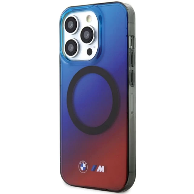 Чохол BMW M Gradient для iPhone 15 Pro Red Blue with MagSafe (BMW000754-0)