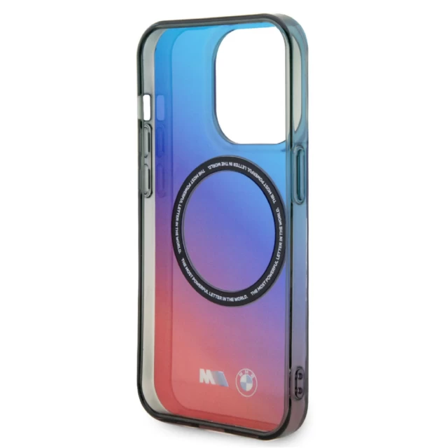 Чохол BMW M Gradient для iPhone 15 Pro Red Blue with MagSafe (BMW000754-0)