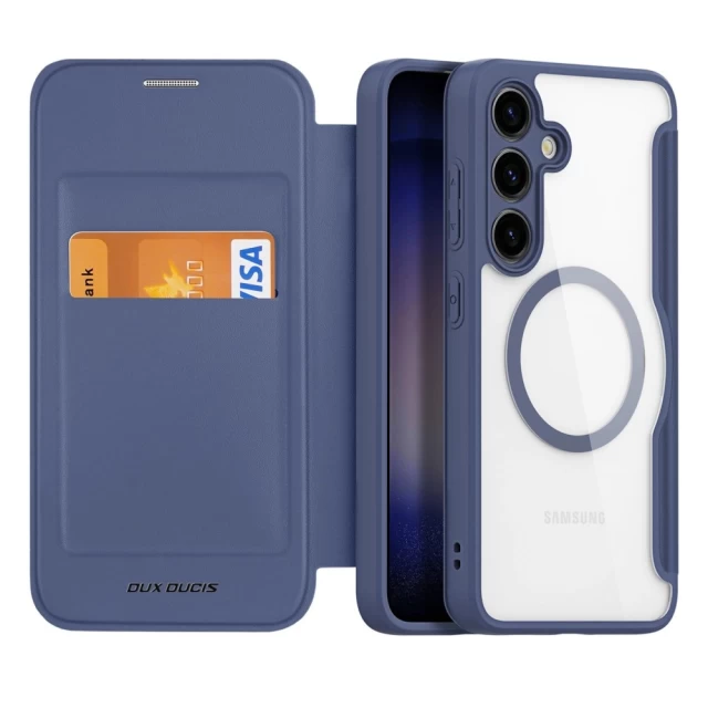 Чехол-книжка DUX DUCIS Skin X Pro для Samsung Galaxy S24 Plus (S926) Blue with MagSafe (6934913021668)