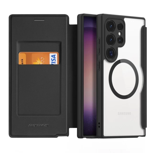 Чохол-книжка DUX DUCIS Skin X Pro для Samsung Galaxy S24 Ultra (S928) Black with MagSafe (6934913021682)