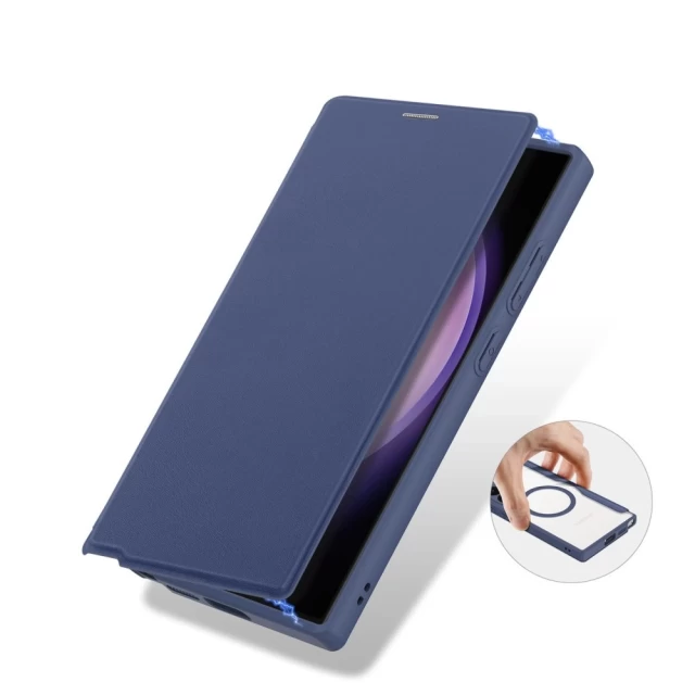 Чохол-книжка DUX DUCIS Skin X Pro для Samsung Galaxy S24 Ultra (S928) Blue with MagSafe (6934913021699)
