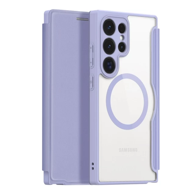 Чехол-книжка DUX DUCIS Skin X Pro для Samsung Galaxy S24 Ultra (S928) Purple with MagSafe (6934913021705)