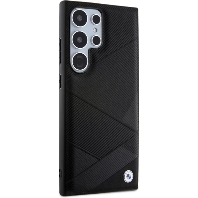 Чохол BMW Signature Leather Crossing Lines Pattern для Samsung Galaxy S24 Ultra (S928) Black (BMHCS24L23RCGPK)