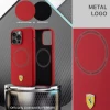 Чохол Ferrari Printed Ring для iPhone 15 Pro Max Red with MagSafe (FEHMP15XSBAR)