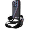 Чохол BMW M Edition Carbon Tricolor Lines & Strap для iPhone 15 Pro Black (BMW000795-0)