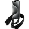 Чохол BMW M Edition Carbon Tricolor Lines & Strap для iPhone 15 Pro Black (BMW000795-0)