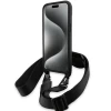 Чехол BMW M Edition Carbon Tricolor Lines & Strap для iPhone 15 | 14 | 13 Black (BMW000793-0)
