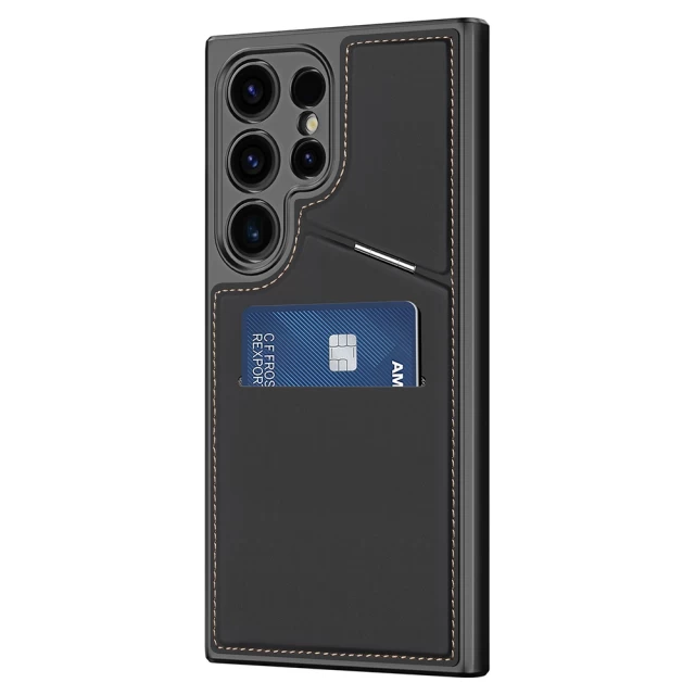 Чохол DUX DUCIS Rafi Mag RFID Blocking для Samsung Galaxy S24 Ultra (S928) Black with MagSafe (6934913021897)