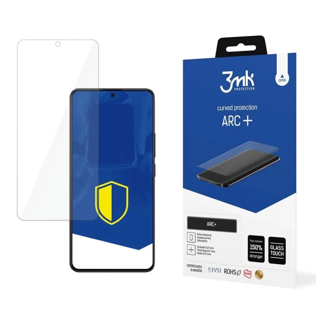 Захисне скло 3mk ARC Plus для Xiaomi Redmi Note 13 Pro 5G Transparent (5903108551809)