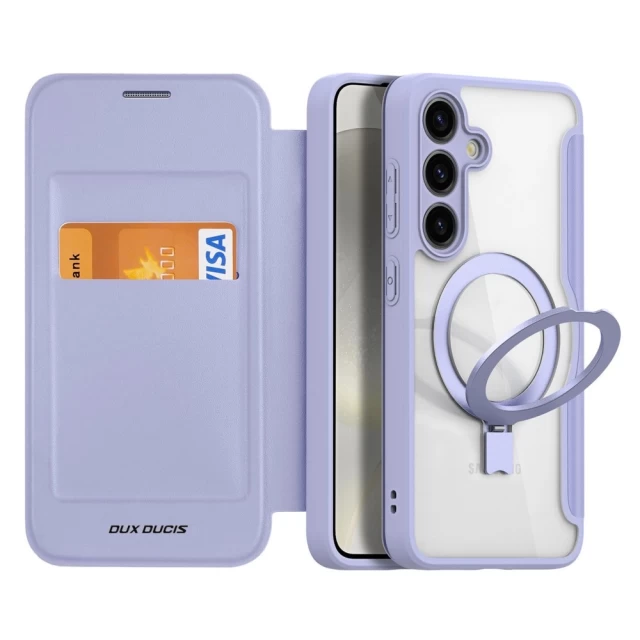 Чехол-книжка DUX DUCIS Skin X Pro для Samsung Galaxy S24 Plus (S926) Purple with MagSafe (6934913020678)