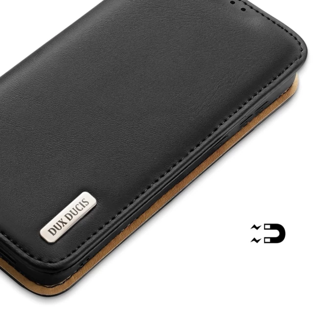 Чехол-книжка DUX DUCIS Hivo RFID Blocking для Samsung Galaxy S24 (S921) Black (6934913021781)