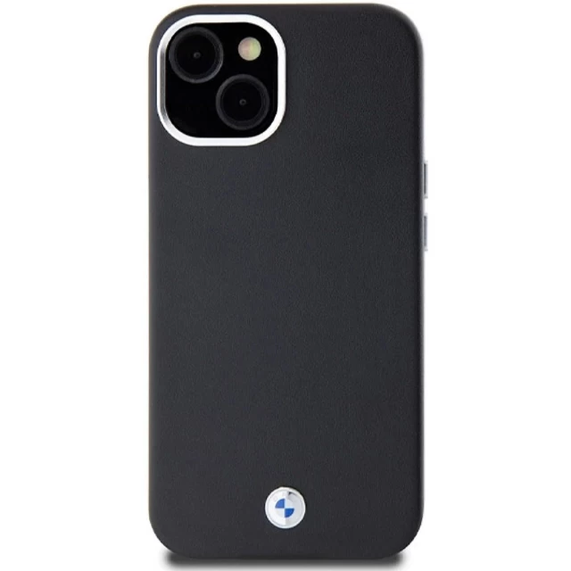 Чехол BMW Signature Wrapped Metal для iPhone 15 | 14 | 13 Black with MagSafe (BMW000797-0)