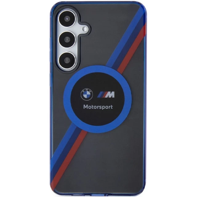 Чехол BMW Motorsport IML Circle для Samsung Galaxy S24 (S921) Black with MagSafe (BMW000820-0)