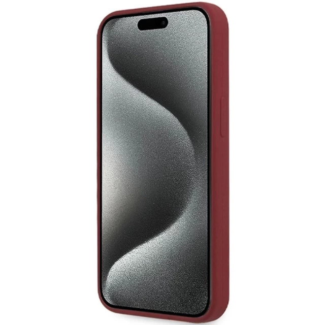 Чохол BMW Silicone Big Logo для iPhone 15 Pro Red with MagSafe (BMW000814-0)