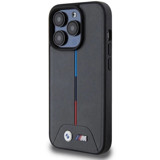 Чохол BMW M Quilted Tricolor для iPhone 15 Pro Grey with MagSafe (BMW000816-0)