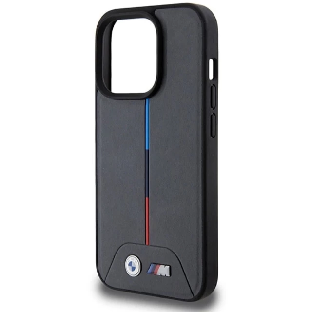 Чохол BMW M Quilted Tricolor для iPhone 15 Pro Grey with MagSafe (BMW000816-0)