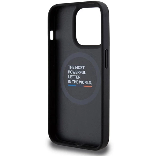 Чохол BMW M Quilted Tricolor для iPhone 15 Pro Grey with MagSafe (BMW000816-0)