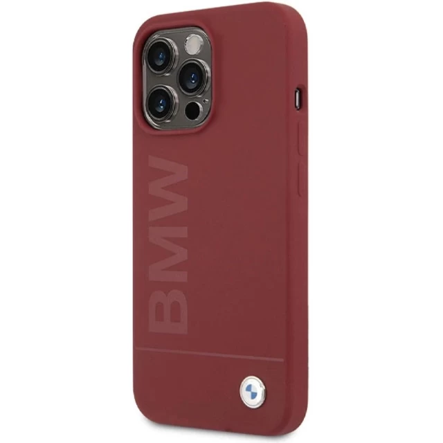 Чехол BMW Silicone Big Logo для iPhone 15 Pro Max Red with MagSafe (BMW000815-0)
