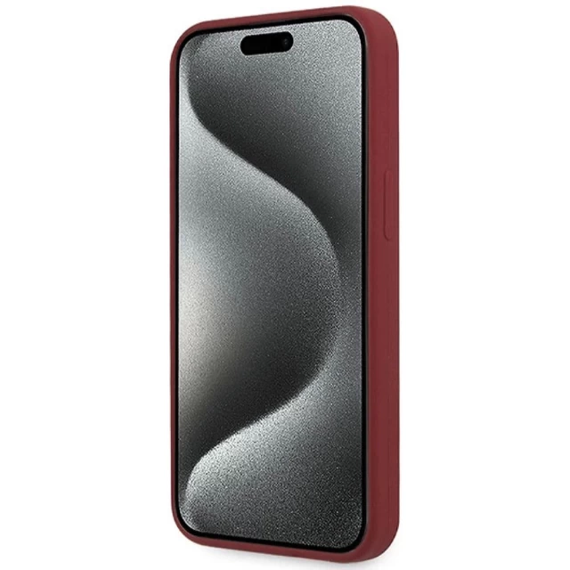 Чехол BMW Silicone Big Logo для iPhone 15 Pro Max Red with MagSafe (BMW000815-0)