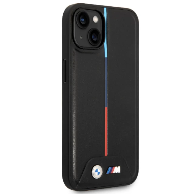 Чехол BMW M Quilted Tricolor для iPhone 15 | 14 | 13 Black (BMW000811-0)