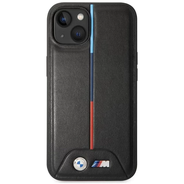 Чохол BMW M Quilted Tricolor для iPhone 15 | 14 | 13 Black (BMW000811-0)