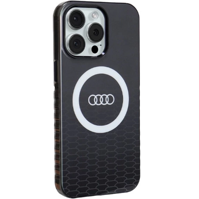 Чохол Audi IML Big Logo Case для iPhone 15 Pro Max Black with MagSafe (AU-IMLMIP15PM-Q5/D2-BK)