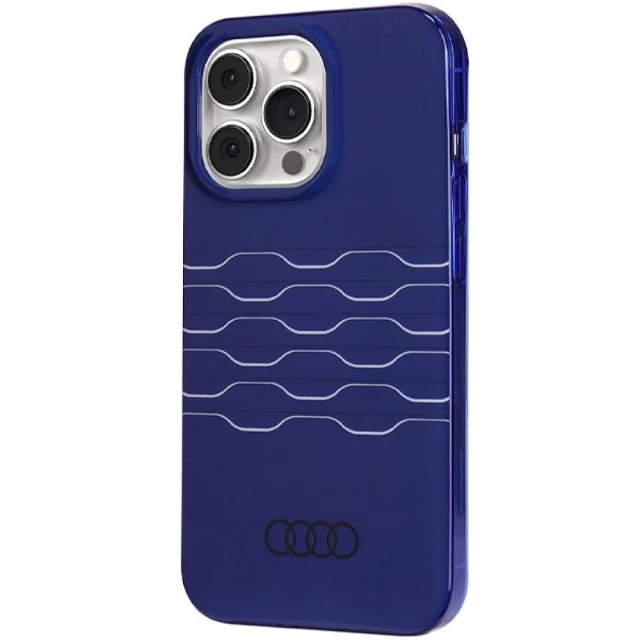 Чехол Audi IML MagSafe Case для iPhone 13 Pro Navy Blue with MagSafe (AU-MIP13P-A6/D3-BE)