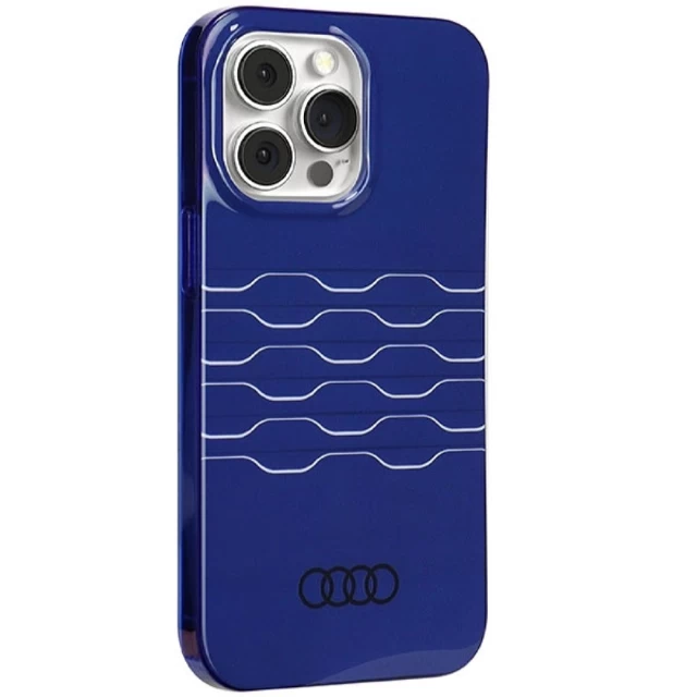 Чехол Audi IML MagSafe Case для iPhone 13 Pro Navy Blue with MagSafe (AU-MIP13P-A6/D3-BE)