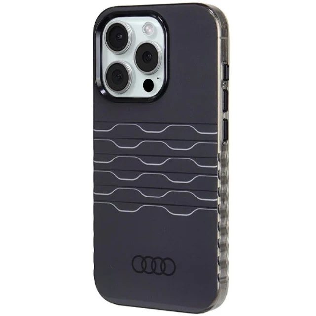 Чохол Audi IML MagSafe Case для iPhone 15 Pro Black with MagSafe (AU-MIP15P-A6/D3-BK)