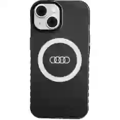 Чохол Audi IML Big Logo Case для iPhone 15 | 14 | 13 Black with MagSafe (AU-IMLMIP15-Q5/D2-BK)